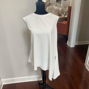 White Anne Klein hi-low top